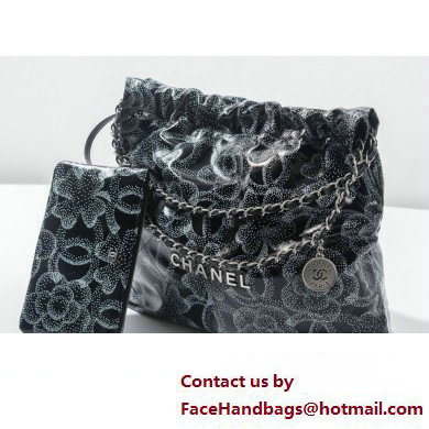 Chanel Printed Calfskin & Silver-Tone Metal CHANEL 22 Handbag AS3261 2023